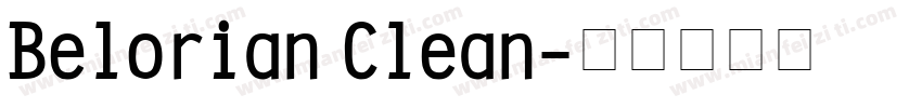 Belorian Clean字体转换